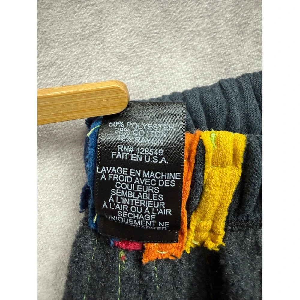 Aviator Nation Sweatpants Women XS Gray Rainbow Stripe Joggers USA Retro Sporty - Picture 11 of 12